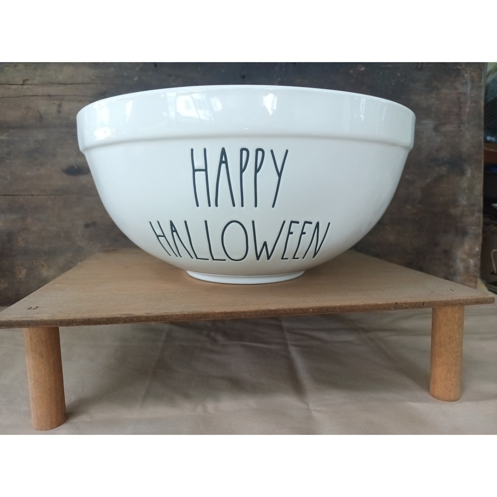 Rae Dunn HAPPY HALLOWEEN Big Candy Fruit Bowl